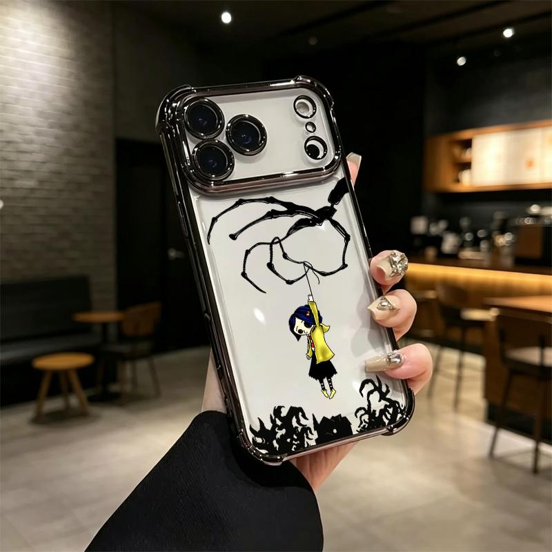 Dark Fairy Tale Coraline String Puppet Air Cushion Clear Case for iPhone 17 Pro Max