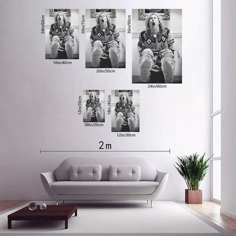 Decoración de Baño Graciosa, Impresión de Póster de Película para Baño, Arte de Pared de Película Tonta, Decoración de Pared Graciosa, Póster Vintage en Blanco y Negro, Regalo para Él