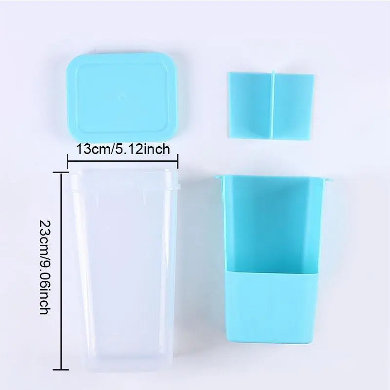 Fresh Produce Storage Containers with Drain Tray – Refrigerator Vegetable & Fruit Keeper Set with Lids