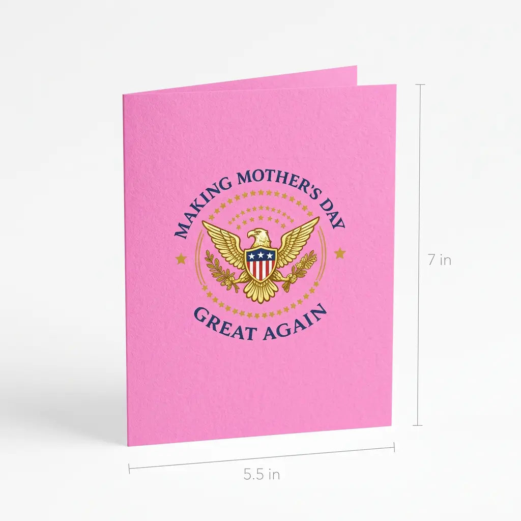 Funny Trump Talking Mother's Day Card (5x7) - Built-in Audio Greeting