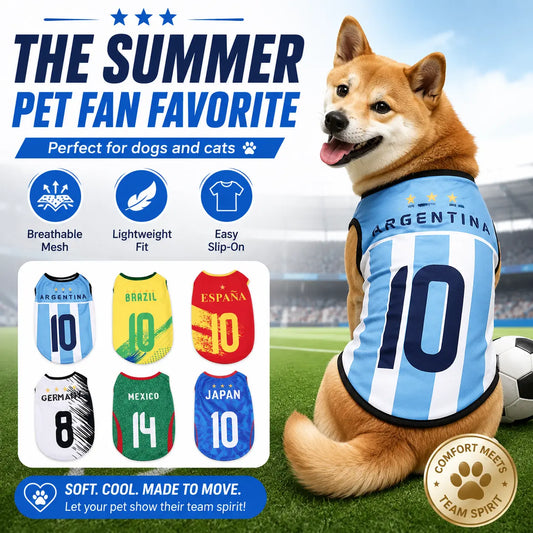 World Cup 2026 Patriotic Soccer Fan Pet Shirt