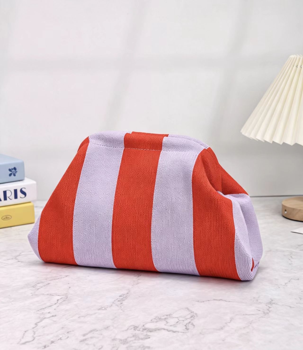 Women's Striped/rhombus/leaf/dot Cloud Handbag, Clip Closure Crossbody Bag, Lightweight Foldable for Daily Use, Gifts for Friends and Valentine's Day