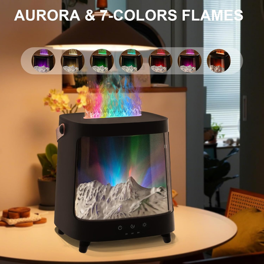 Humidifier – Northern Lights LED & Mountain Scenery