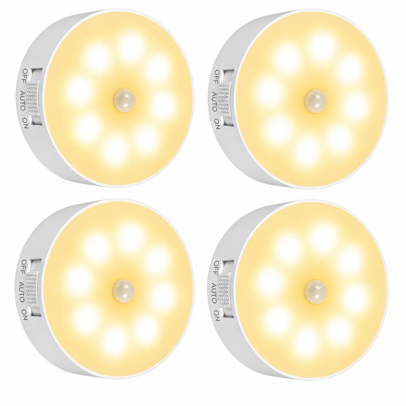 USB Rechargeable Motion Sensor Magnetic Night Light for Kitchen & Closet