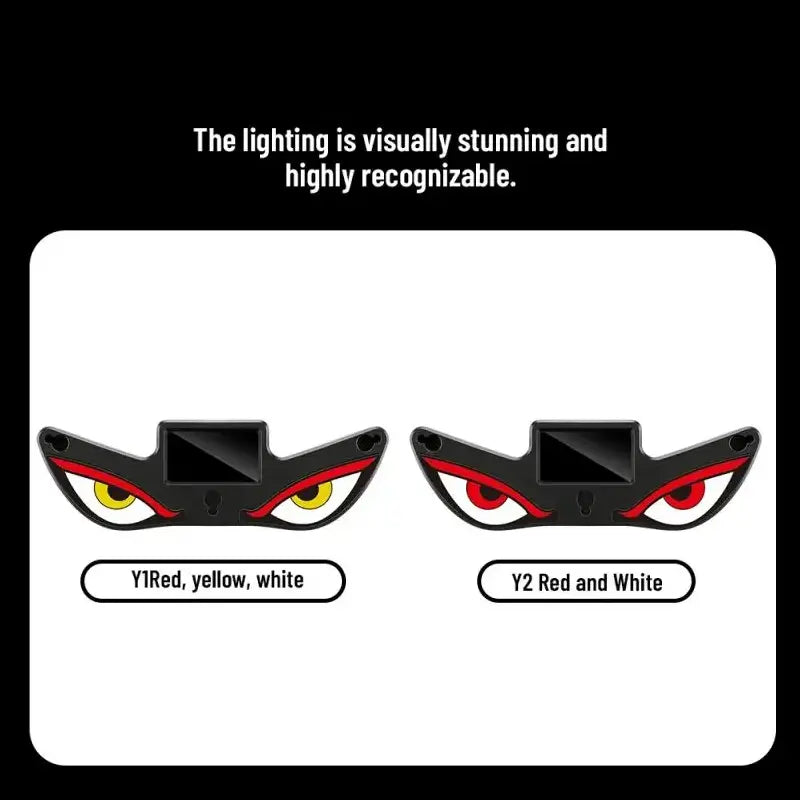 Car Rear Window Dynamic LED Display – Vampire Devil Eye Emoji Panel, Auto Decorative Light