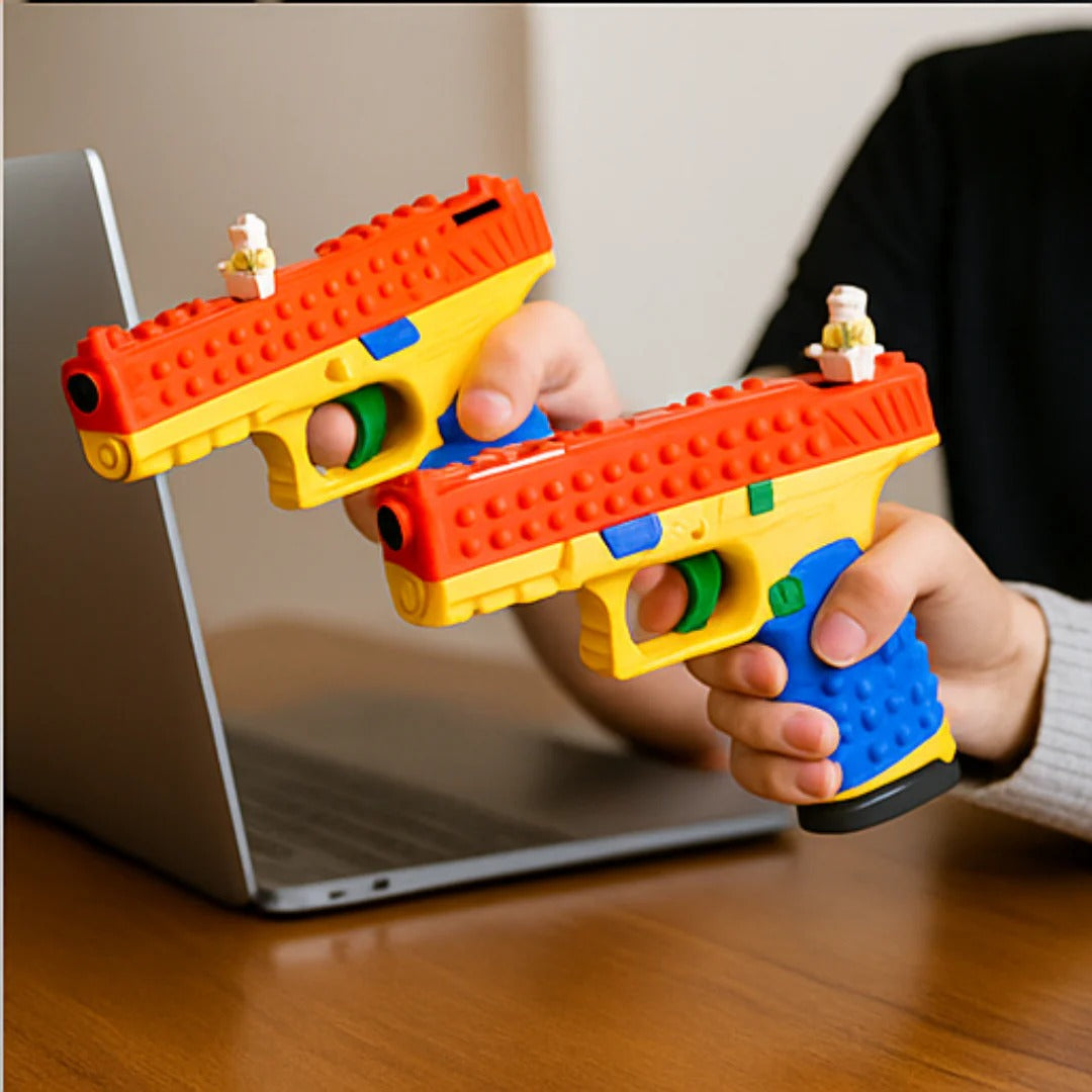 BlockShot Pistol - Buildable Brick-Style Blaster