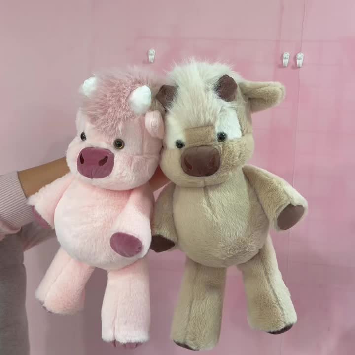 Soft Highland Cow Plush Toy for Kids Gifts and Cozy Room Decor