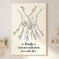 Family Is God’s Way Of Making Sure We Never Walk Alone | Personalized Poster/Canvas - 1